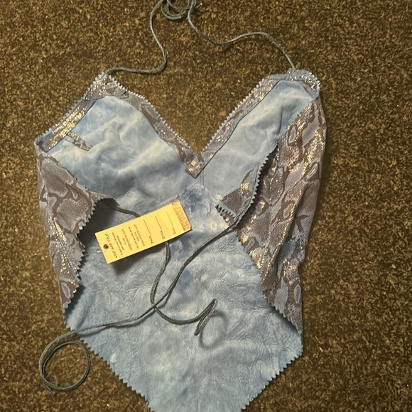 NWT WILLIAM B BLUE ALLIGATOR GOING OUT TOP SIZE 8 - Picture 3 of 6